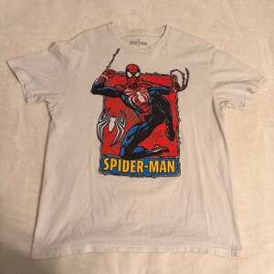 Marvel Spider-Man Ink Sketch White Graphic T-Shirt